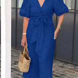 LYNORA | Elegant Midi Dress with V-Neck — view 7