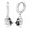 Dog Hug Earrings (Round Clasp) — view 3