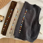 Maisie - Button Knit Vest — view 8