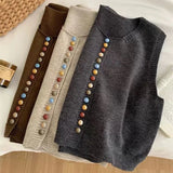 Maisie - Button Knit Vest — view 8
