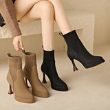 Libby - Platform Boots, Comfort and Feminine Elegance — view 4