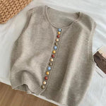 Maisie - Button Knit Vest — view 4