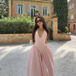 Reihana - Midi Dress with Check Print — view 6