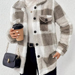 Martin | Elegant Checked Fleece Jacket — view 5
