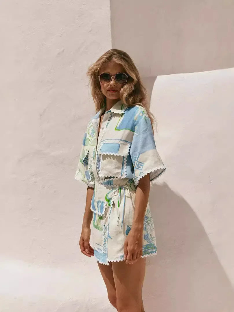 Saffron - Chic Patchwork Ensemble — view 3