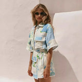 Saffron - Chic Patchwork Ensemble — view 3