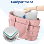 Ava Puffy Tote Bag — view 6