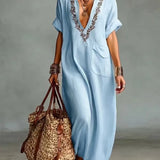 Hiria | Bohemian Maxi Dress with Floral Print — view 2