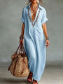 Hiria | Bohemian Maxi Dress with Floral Print — view 2