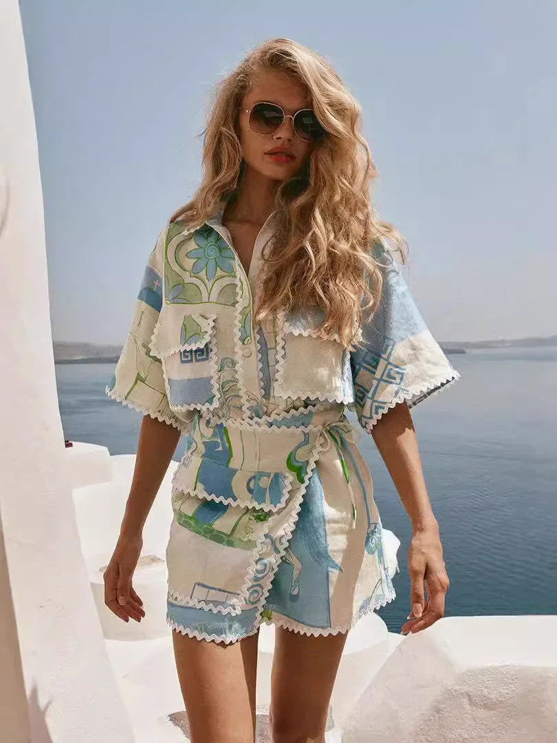 Saffron - Chic Patchwork Ensemble