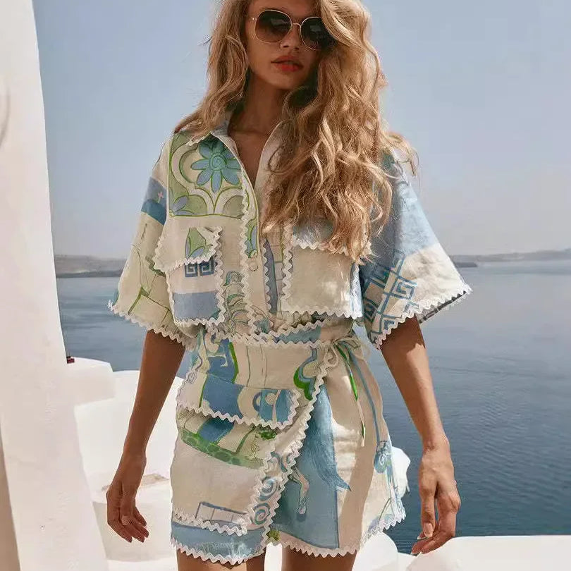 Saffron - Chic Patchwork Ensemble