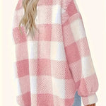Martin | Elegant Checked Fleece Jacket — view 6