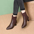Clara - Leather Platform Boots — view 3