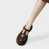 Mary Janes - Elegant Leather Shoe