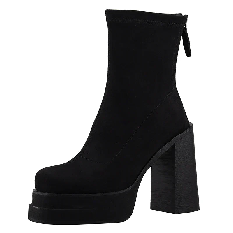 Olga - Modern-Style Boots with Suede Comfort — view 7