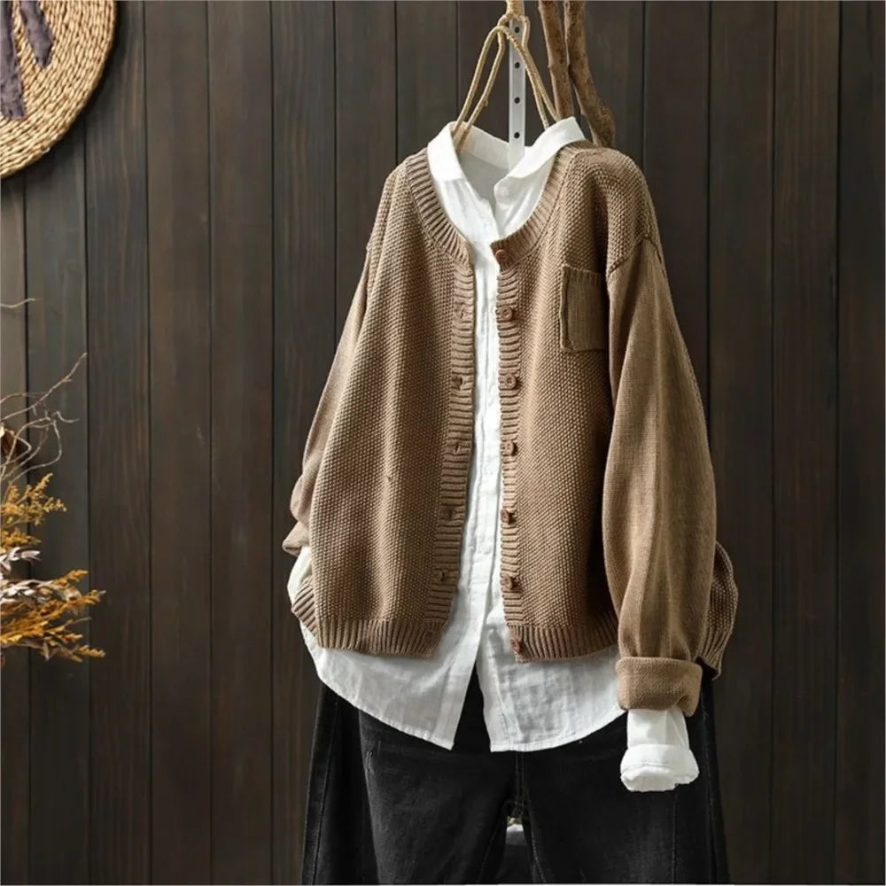 Marlene - Linen Cardigan — view 6