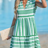 Katrina - Geometric Summer Dress — view 4