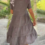 Bexley - Casual Summer Dress with V-Neck — view 9
