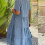Bexley - Casual Summer Dress with V-Neck — view 10