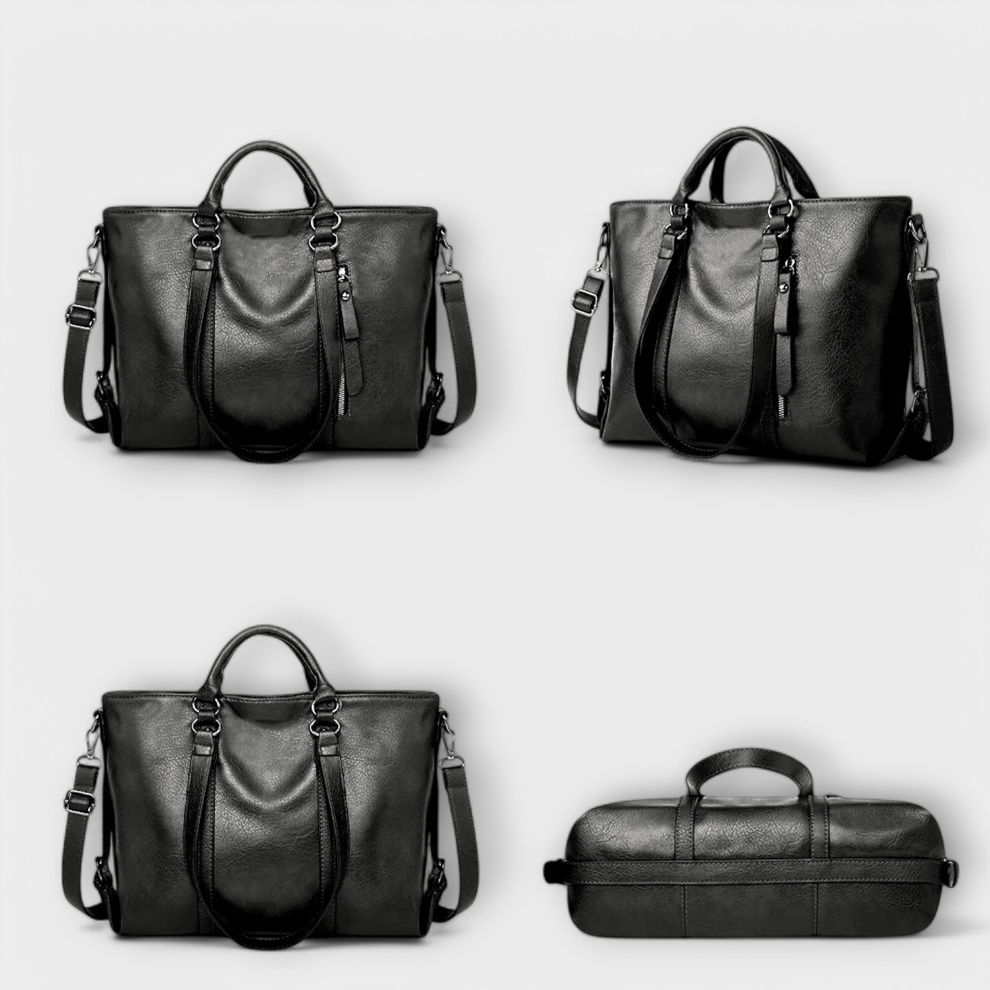 Zephyra - Large Leather Bag — view 6