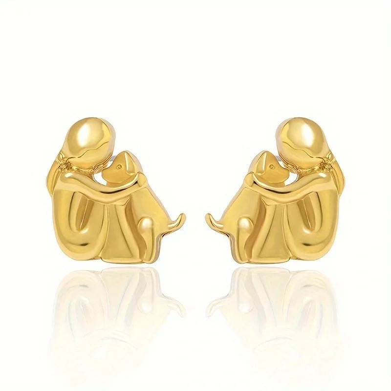 Dog Hug Earrings — view 4