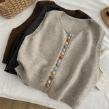 Maisie - Button Knit Vest — view 7