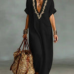 Hiria | Bohemian Maxi Dress with Floral Print
