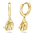 Dog Hug Earrings (Round Clasp) — view 4