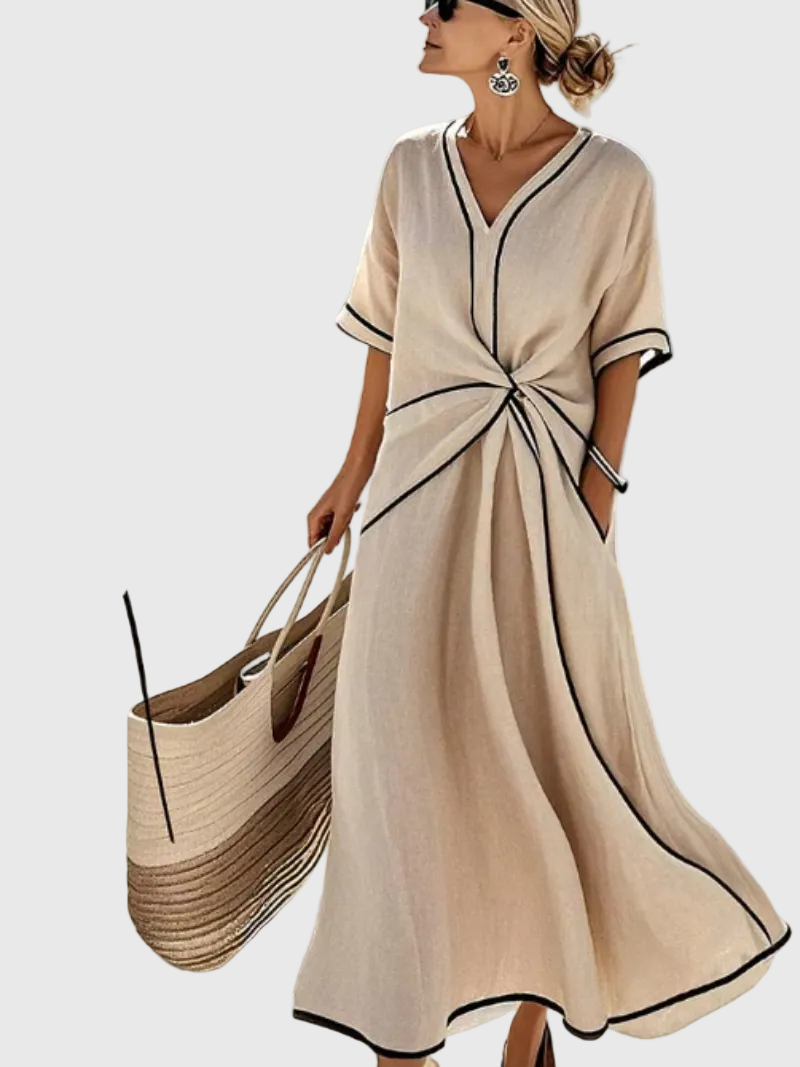 Helena | Maxi Dress with Draping