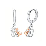 Cat Hug Earring (Round Clasp) — view 2