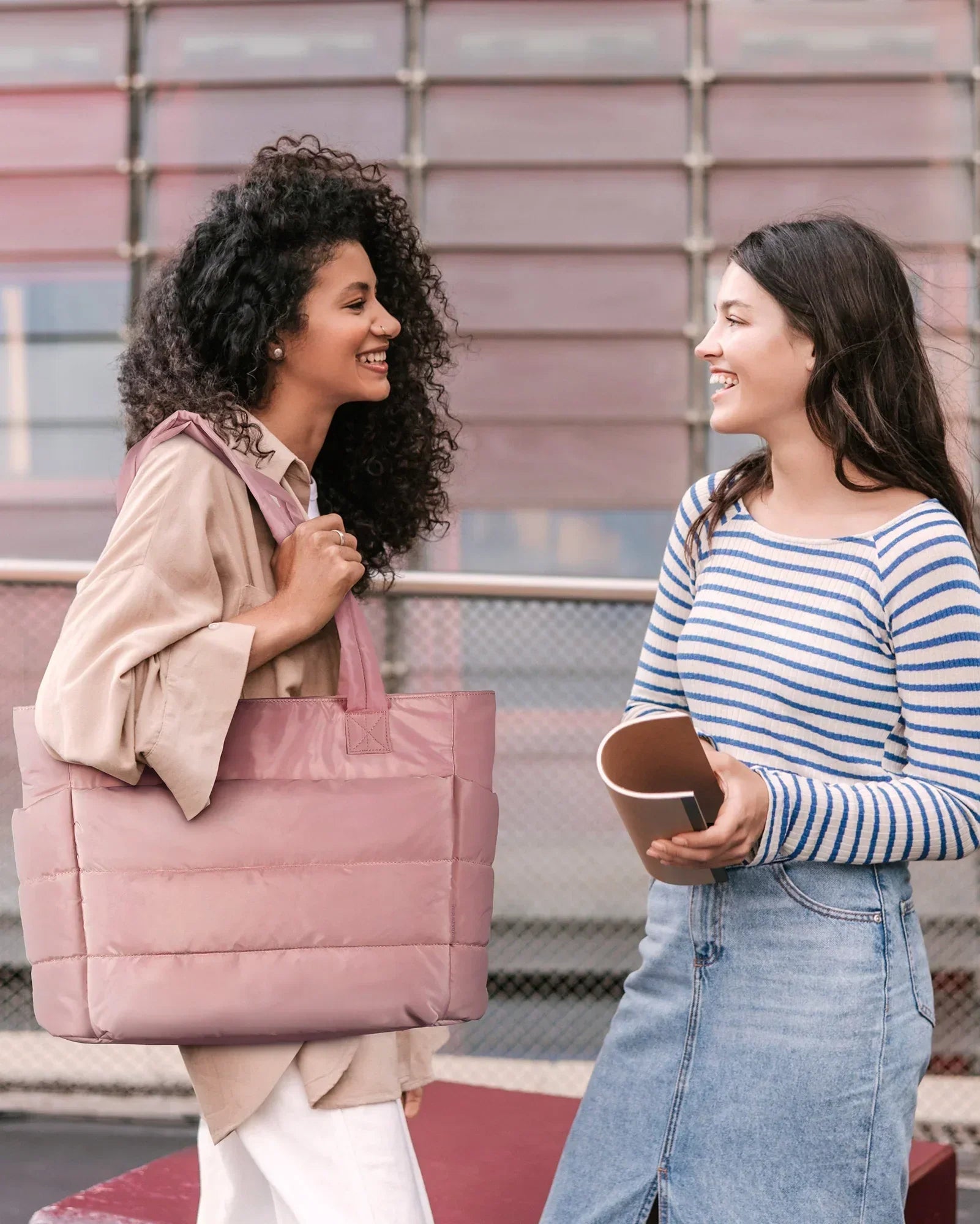 Ava Puffy Tote Bag — view 4