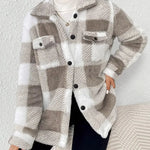 Martin | Elegant Checked Fleece Jacket — view 4