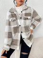 Martin | Elegant Checked Fleece Jacket — view 4