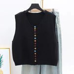 Maisie - Button Knit Vest — view 2
