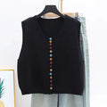 Maisie - Button Knit Vest — view 2