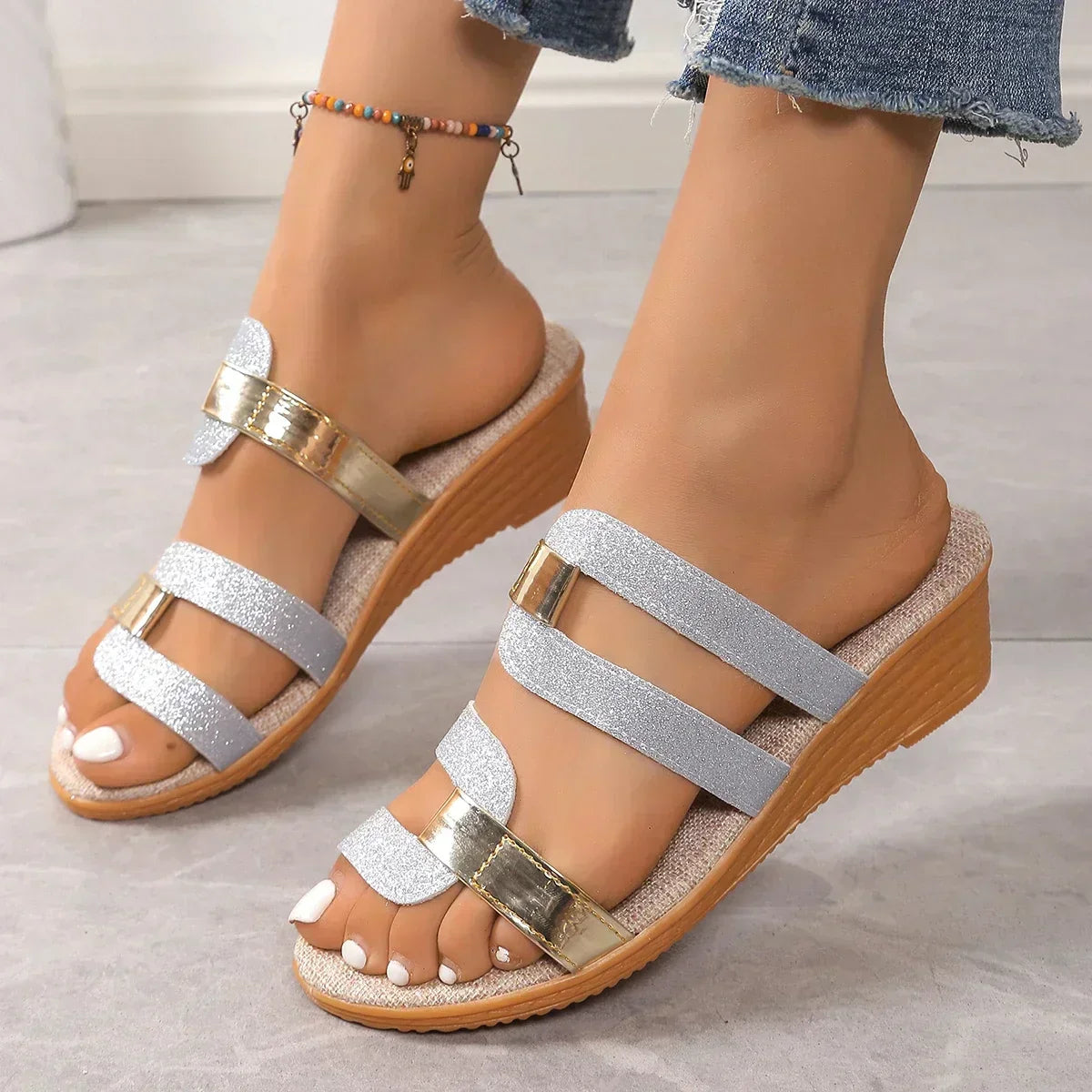 Lerrie | Braided Strap Sandals — view 5