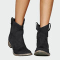 Retro Cowboy Ankle Boots — view 2