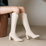Hilda - Chunky Heel Boots with Winter Elegance — view 6