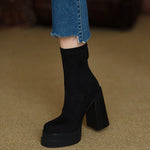 Olga - Modern-Style Boots with Suede Comfort — view 3