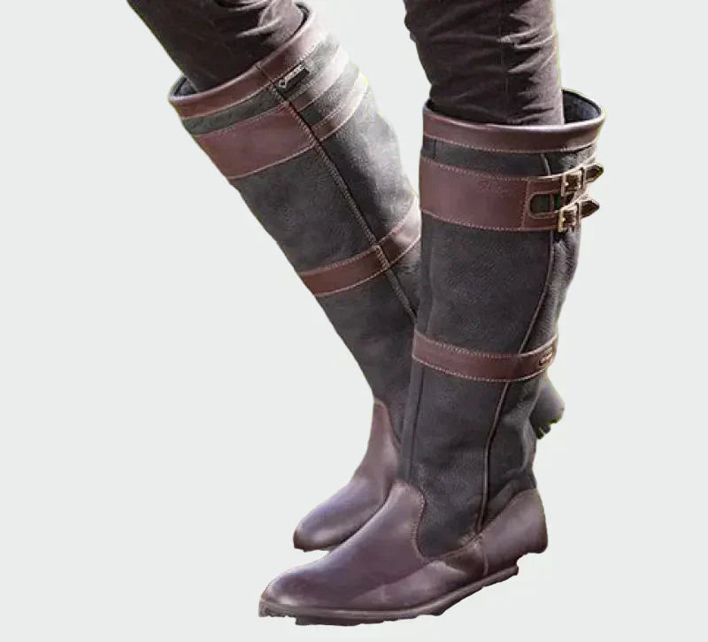 Retro Leather Boots