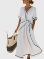 Helena | Maxi Dress with Draping — view 3