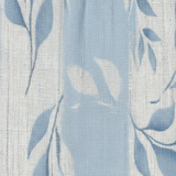 Saffron | Sleeveless Blue Leaf Pattern Midi Dress