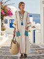 Noemi | V Neck Half Sleeve Pocket Maxi Dress — view 2