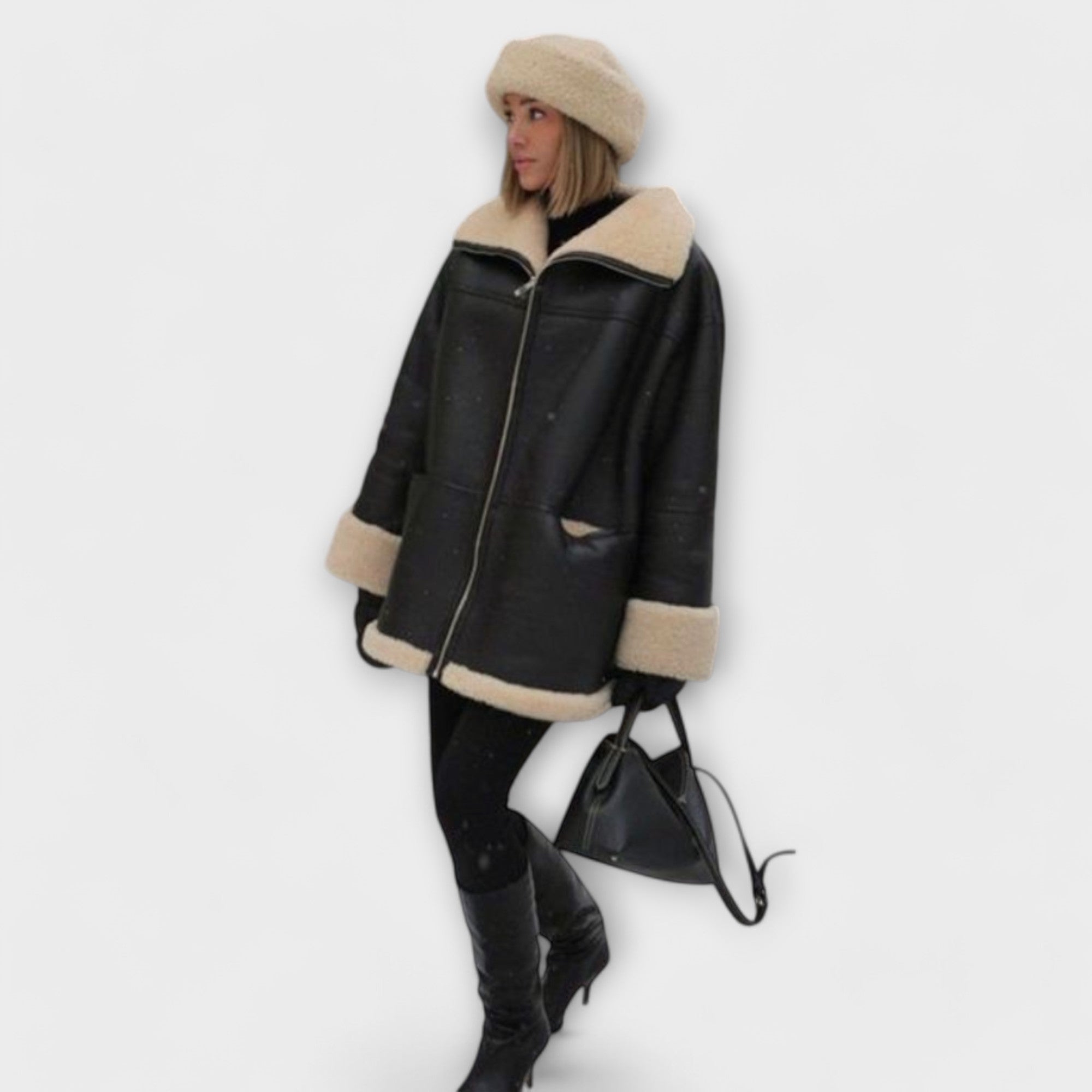 Hera - Leather Coat — view 3