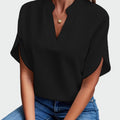 Shirt with Draped Print — view 2