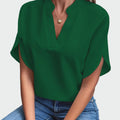 Shirt with Draped Print — view 4