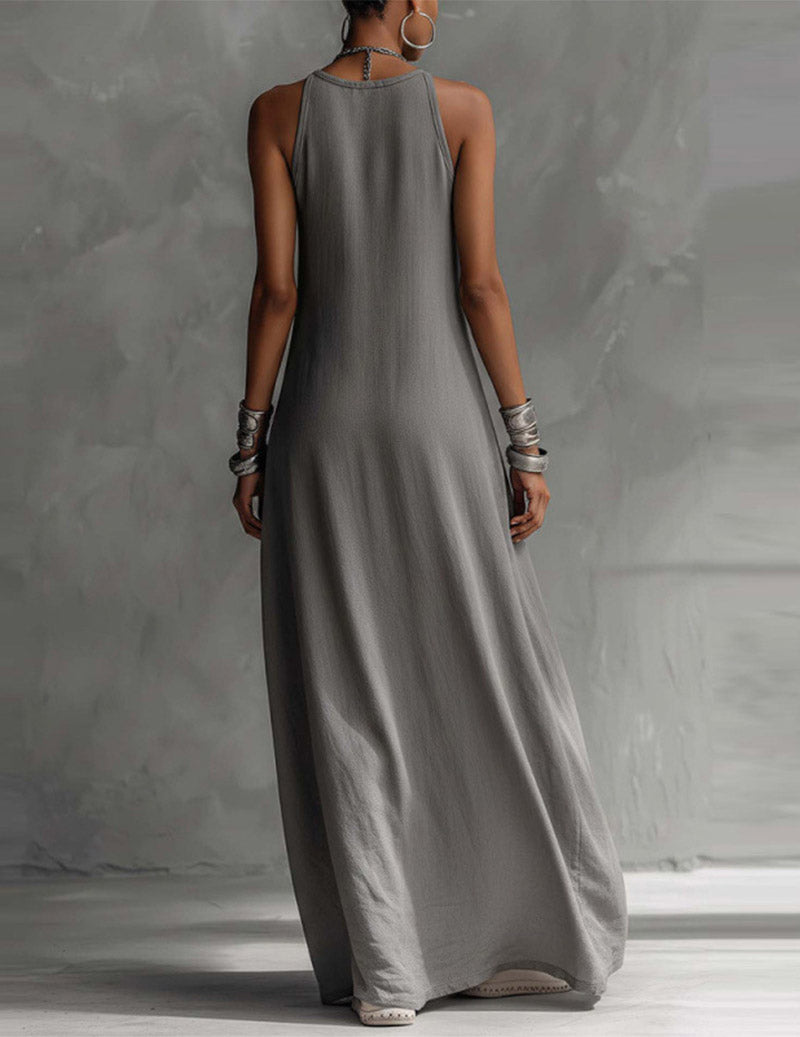 Ataahua - Asymmetric Sleeveless Maxi Dress — view 4