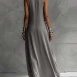 Ataahua - Asymmetric Sleeveless Maxi Dress — view 4