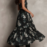 Avelinne - Black Bohemian Floral Print — view 5
