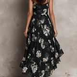 Avelinne - Black Bohemian Floral Print — view 6